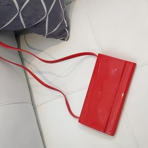 Melissa red jelly purse wallet clutch